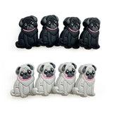 10pc Pekingese Silicone Beads Teether Chewing Teeth DIY Nipple Chain Jewelry