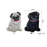 10pc Pekingese Silicone Beads Teether Chewing Teeth DIY Nipple Chain Jewelry