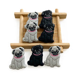 10pc Pekingese Silicone Beads Teether Chewing Teeth DIY Nipple Chain Jewelry