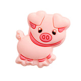 10pcs Piglet Silicone Beads Teether Chewing Teeth DIY Nipple Chain