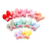 10pcs Rabbit Ears Silicone Teether Beads DIY Jewelry Accessories