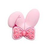 10pcs Rabbit Ears Silicone Teether Beads DIY Jewelry Accessories