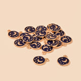 10pcs Moon Stars Charm DIY Earrings Necklace Sky Space Keychain Jewelry Findings