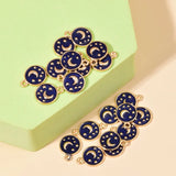 10pcs Moon Stars Charm DIY Earrings Necklace Sky Space Keychain Jewelry Findings