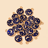 10pcs Moon Stars Charm DIY Earrings Necklace Sky Space Keychain Jewelry Findings