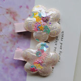 10pcs Sequin Flower hairpin Baby Girl hair clip Kids hair accessories