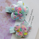 10pcs Sequin Flower hairpin Baby Girl hair clip Kids hair accessories