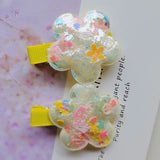 10pcs Sequin Flower hairpin Baby Girl hair clip Kids hair accessories