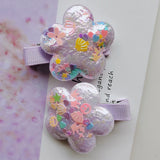 10pcs Sequin Flower hairpin Baby Girl hair clip Kids hair accessories