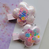 10pcs Sequin Flower hairpin Baby Girl hair clip Kids hair accessories