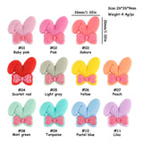 10pcs Silicone Beads Flower Bow Silicone Focus Beads Food For Jewelry Making DIY
