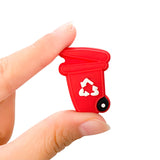 10pcs Silicone Garbage Truck Charms for DIY Bracelet Pacifier Chain