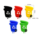 10pcs Silicone Garbage Truck Charms for DIY Bracelet Pacifier Chain