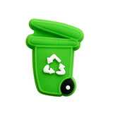 10pcs Silicone Garbage Truck Charms for DIY Bracelet Pacifier Chain
