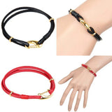 10pcs Leather Cord Bracelet Cuff Bangle