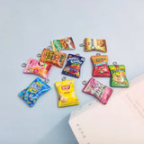 10pcs Snacks Chips Pendant Charms for Women DIY Earrings C297