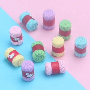 10pcs Woolen Yarn Resin Charms Jewelry Making DIY Earring Pendant Keychain C316