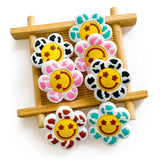 10pcs Sunflower Silicone Teether Beads DIY Nipple Chain Accessories