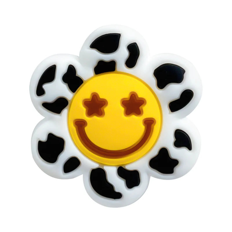 10pcs Sunflower Silicone Teether Beads DIY Nipple Chain Accessories