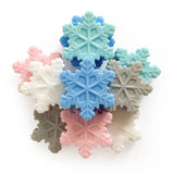 10pcs Snowflake Silicone Beads Teether DIY Jewelry Accessories