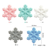 10pcs Snowflake Silicone Beads Teether DIY Jewelry Accessories