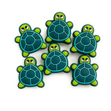 10pcs Tortoise Silicone Beads Teether DIY Jewelry Accessories