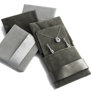 10pcs Velvet Jewelry Storage Bag Christmas Earring Necklace Display Holder