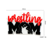 10pcs Wrestling Mom Silicone Beads Teether Food-Grade Chewing Teeth Bead