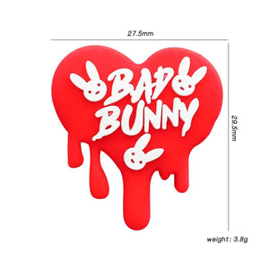 10pcs Bad Bunny Silicone Beads DIY Pacifier Chain Baby Molar Toys