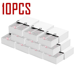 10pcs Europe Jewelry Velvet Gift Box DIY Supplies