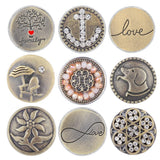 10pcs Zircon Snaps Mix Pack 18mm GingerSnaps Charms Snap Jewelry