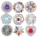 10pcs Zircon Snaps Mix Pack 18mm GingerSnaps Charms Snap Jewelry