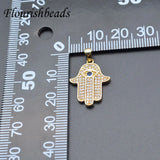 10pcs Nickel Palm Eye Shape Pendant Charms for Jewelry Making