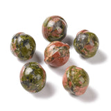 10pcs Natural Stone Agate Amethyst Planet Figurine Carving Beads Display Decor