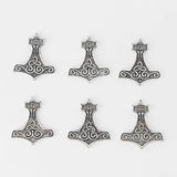 10pcs Thor's Hammer Knot Charms Pendants For Jewellery Making