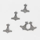 10pcs Thor's Hammer Knot Charms Pendants For Jewellery Making