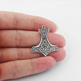 10pcs Thor's Hammer Knot Charms Pendants For Jewellery Making