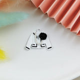 10pcs Enamel Flowers Charms Pendants for Jewelry Making