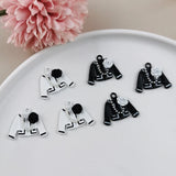 10pcs Enamel Flowers Charms Pendants for Jewelry Making