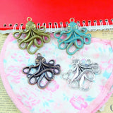 10pcs Octopus Charms DIY Jewelry Making Pendant Fit Bracelets Necklaces