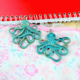10pcs Octopus Charms DIY Jewelry Making Pendant Fit Bracelets Necklaces