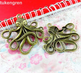 10pcs Octopus Charms DIY Jewelry Making Pendant Fit Bracelets Necklaces