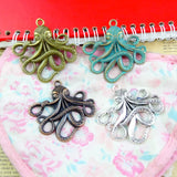 10pcs Octopus Charms DIY Jewelry Making Pendant Fit Bracelets Necklaces