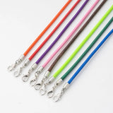 10pcs 2mm,3mm Lobster Clasp Wax String Chain Jewelry Supplies