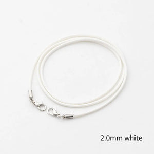 10pcs 2mm,3mm Lobster Clasp Wax String Chain Jewelry Supplies