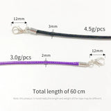 10pcs 2mm,3mm Lobster Clasp Wax String Chain Jewelry Supplies