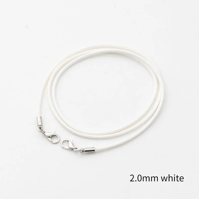 10pcs 2mm,3mm Lobster Clasp Wax String Chain Jewelry Supplies