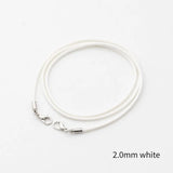 10pcs 2mm,3mm Lobster Clasp Wax String Chain Jewelry Supplies