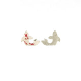 10pcs Koi Fish Enamel Charms for DIY Jewelry Making Craft