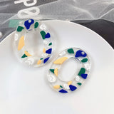 10pcs Acrylic Flower Pendant Charms for DIY Necklace Earrings Jewelry Making